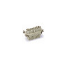 Insert HE, Raccordement à ressort, femelle, 16 pin, 16A, Polycarbonate, 16B|32B 